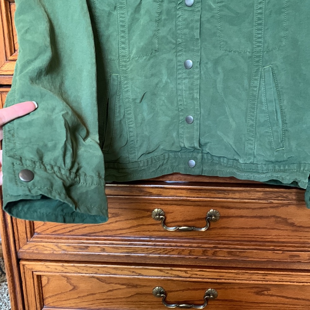 Loft Army Green Utility Jacket - image 3